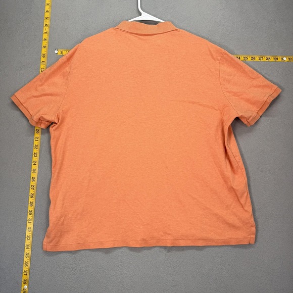Polo Ralph Lauren Polo Shirt Mens XL Orange Classic Fit 100% Cotton Casual Knit - Picture 6 of 8